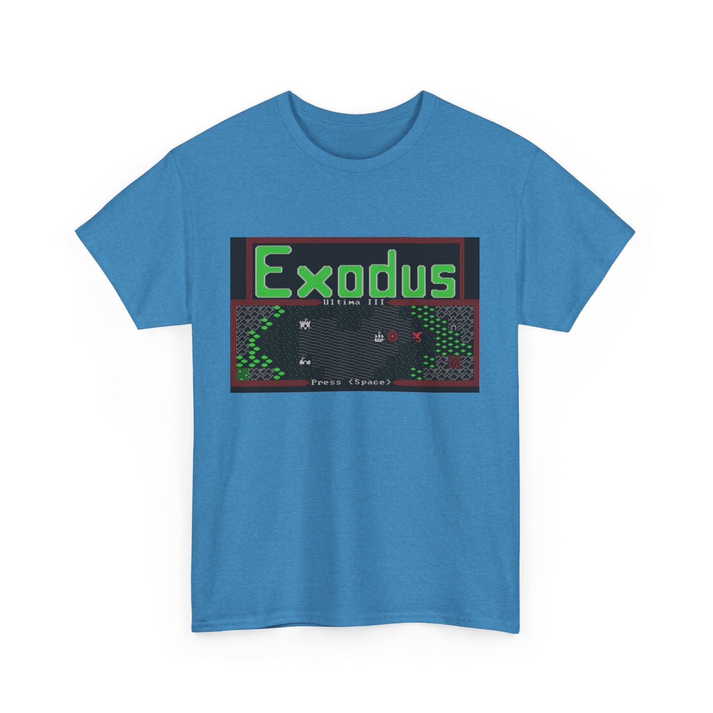 Ultima III: Exodus Commodore 64 Title Screen Tee – Classic C64 RPG