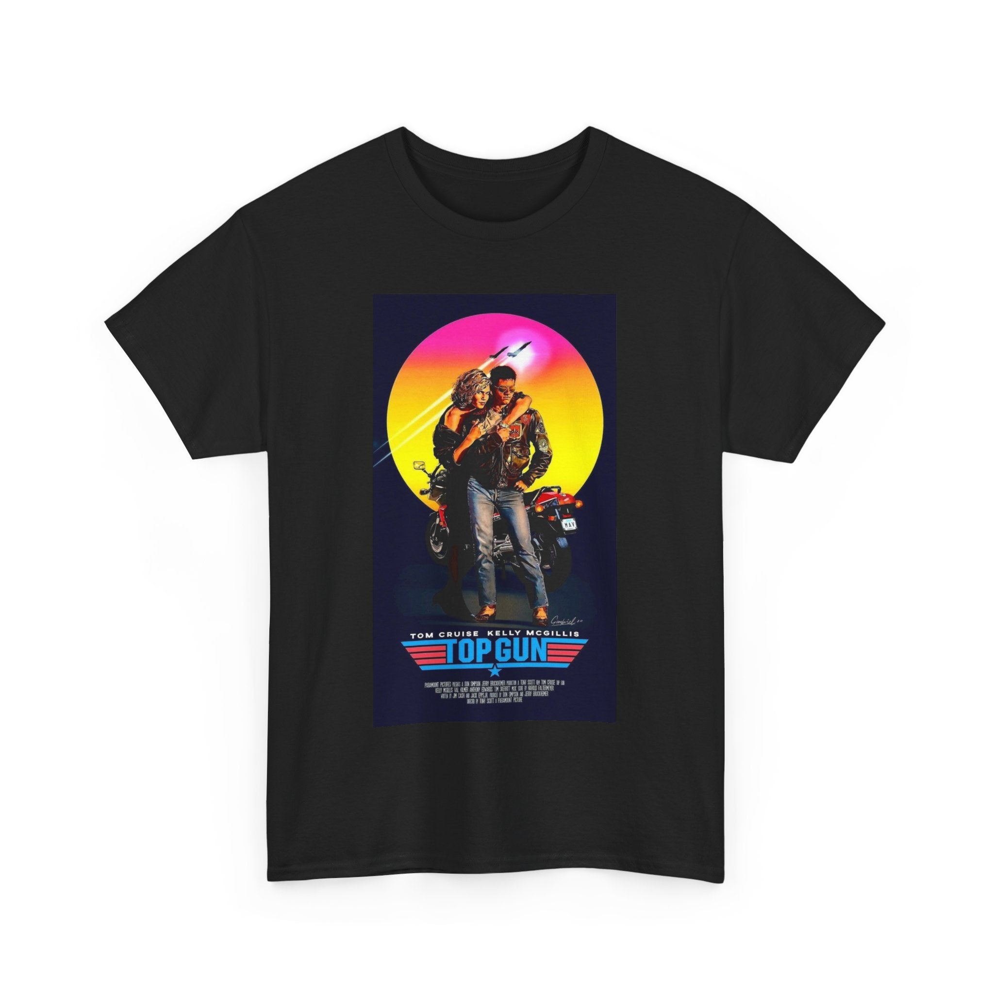 Retro 80s TOP GUN Tee – High-Flying Action Film Style