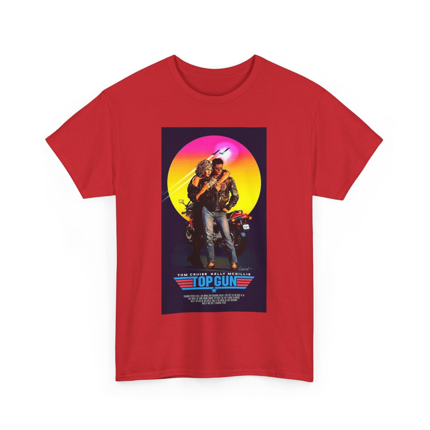 Retro 80s TOP GUN Tee – High-Flying Action Film Style