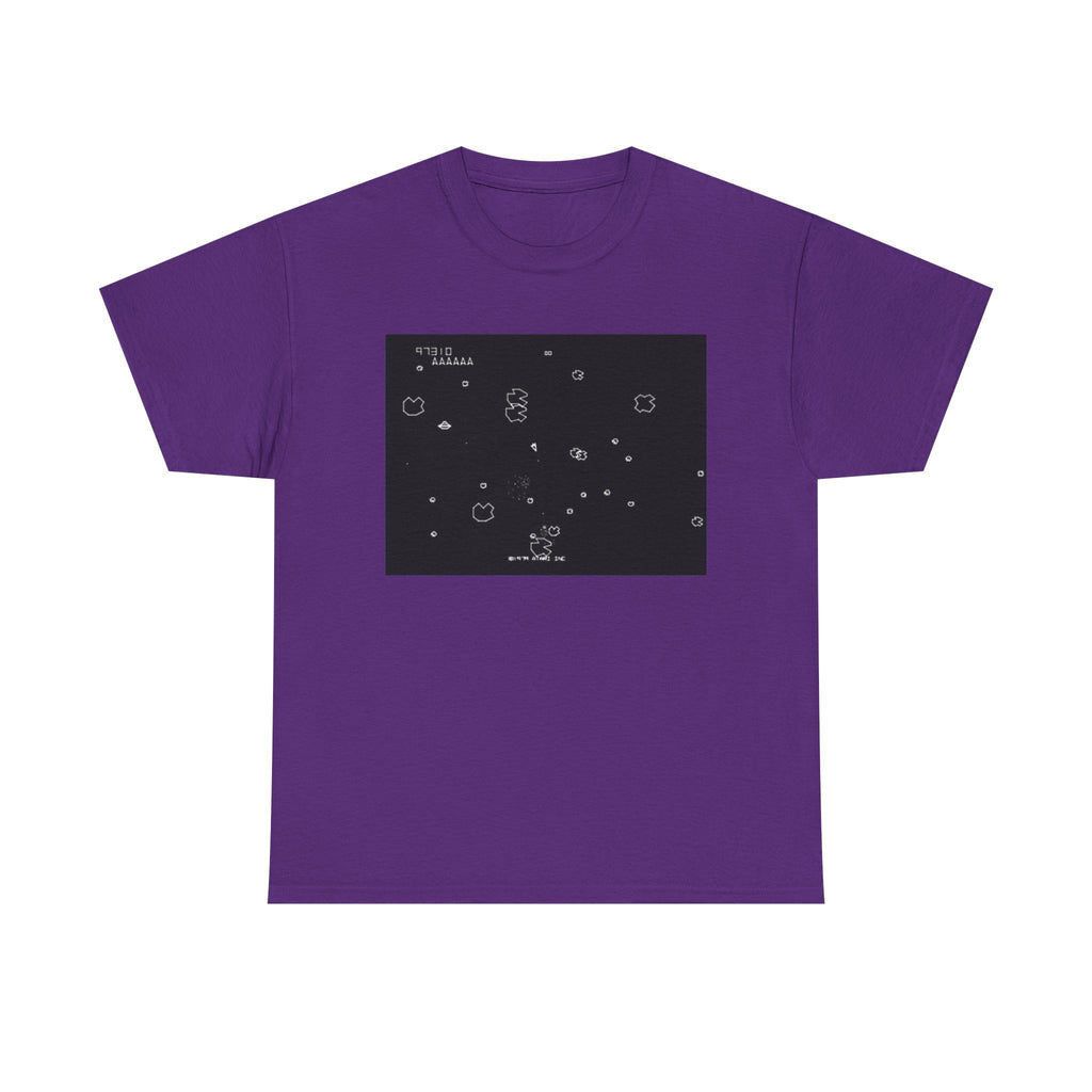Asteroids Screenshot Tee – Classic 80s A t a r i Arcade Game Scene