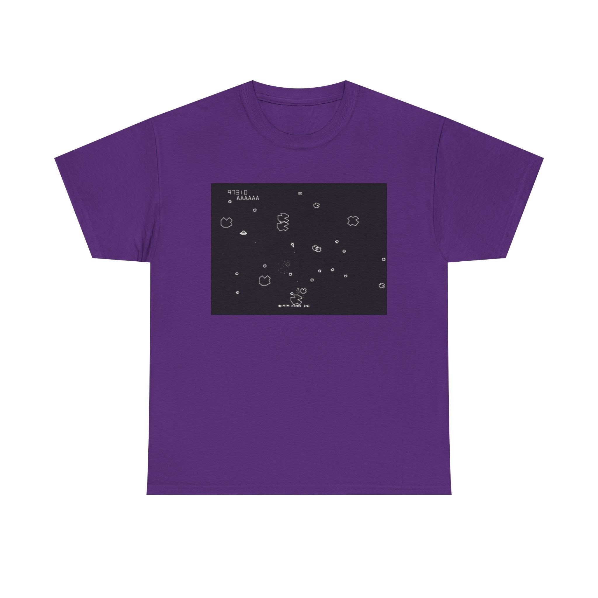 Asteroids Screenshot Tee – Classic 80s A t a r i Arcade Game Scene