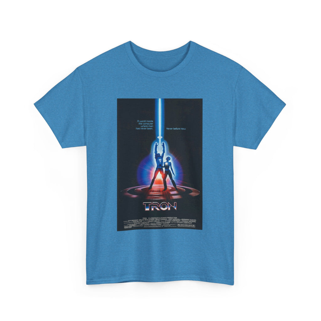 TRON Movie Poster Tee – Neon Sci-Fi Arcade Style Retro 80s