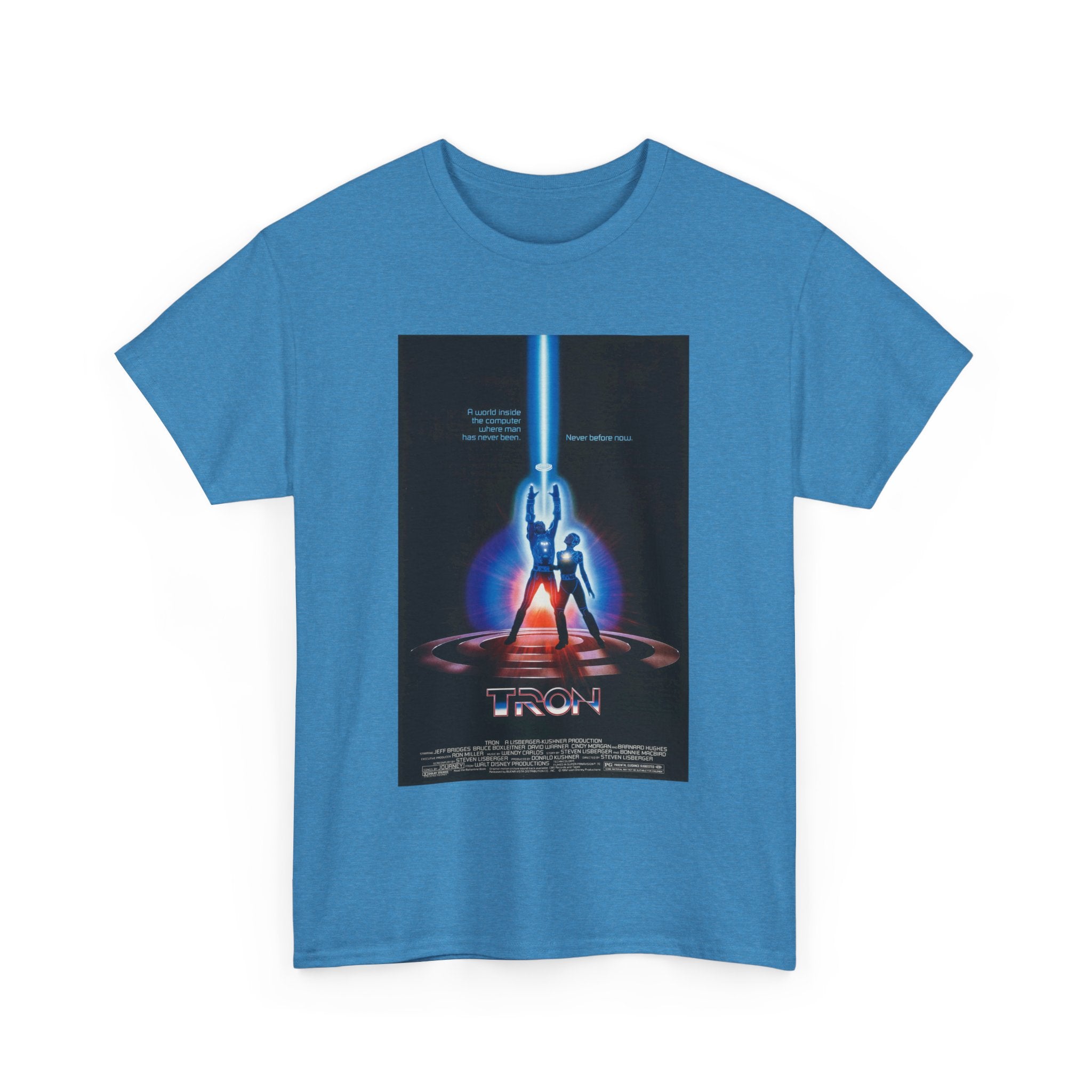 TRON Movie Poster Tee – Neon Sci-Fi Arcade Style Retro 80s