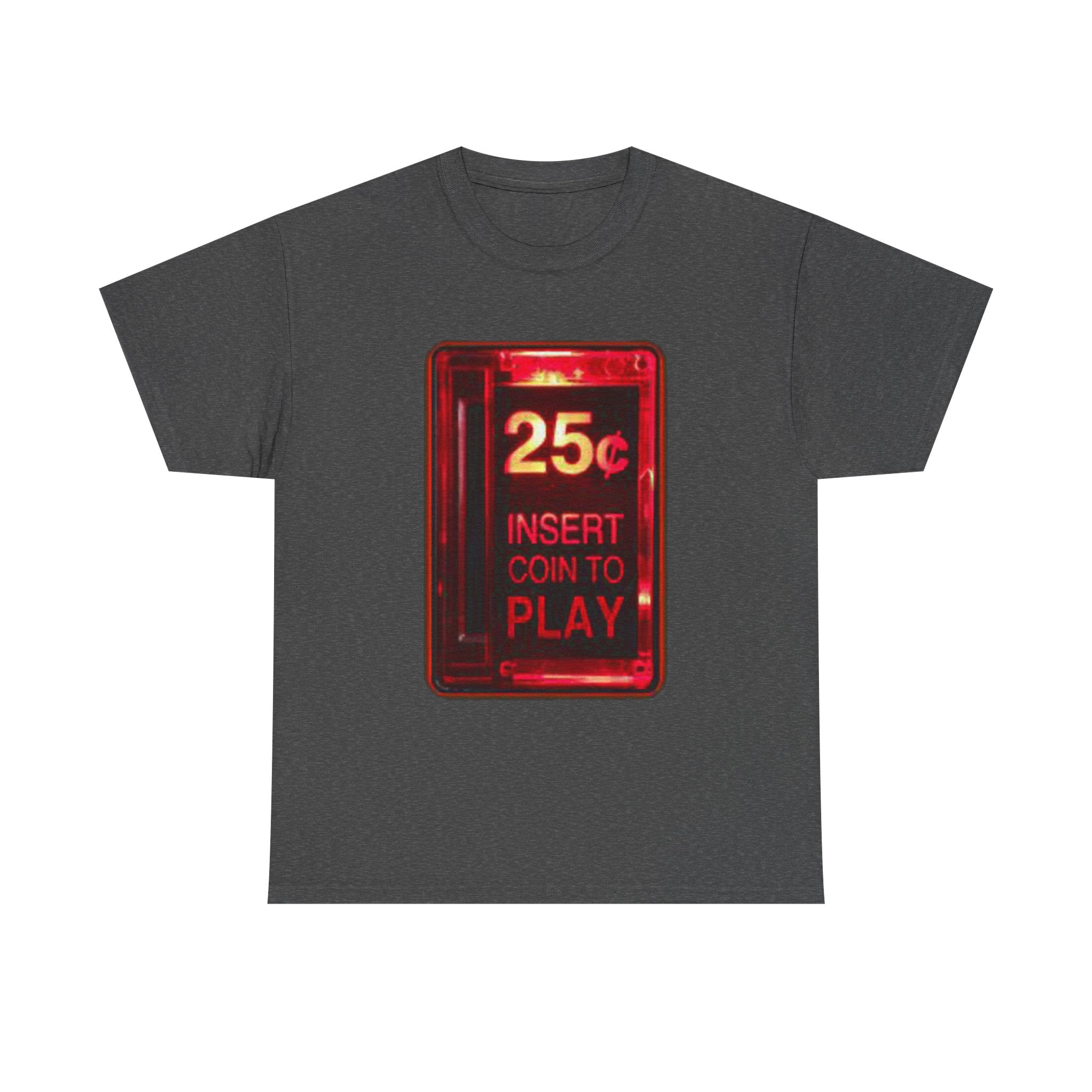Retro Arcade Coin Slot Tee – “25¢ Insert Coin to Play” Gaming Shirt