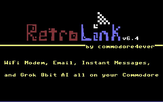 RetroLink - WiFi Modem, Email, IM, AI all on your commodore