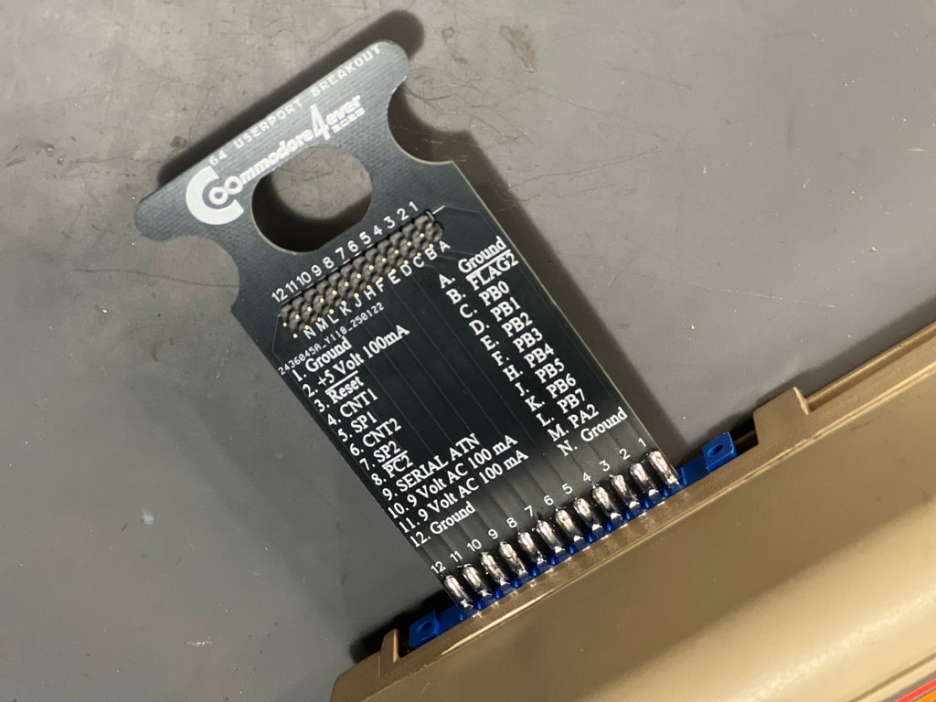 COMMODORE C64/128 User Port Breakout-Development Board board / project board